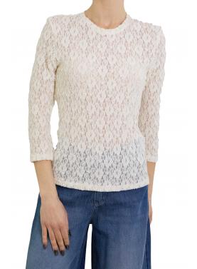 Maglia in pizzo girocollo Options